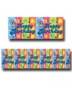 Wandszenario (Bordüre) *Disco- Happy Bir