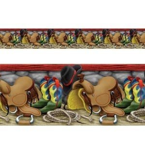 Wandszenario/Bordüre *Sattel & Stiefel*