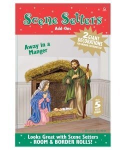 Wandszenario/Dekofolie *Krippe mit Jesus