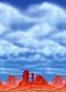 Wandszenario *Western- Rocks& Sky*