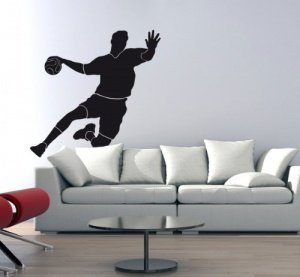 Wandtattoo Handballer