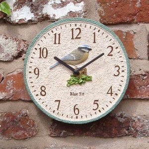 Wanduhr "Blue Tit", wetterfest