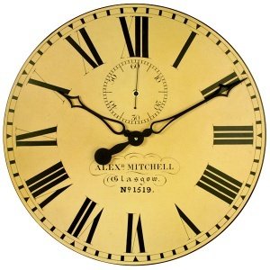 Wanduhr "Caledonian Railway" im XXL-Form