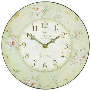 Wanduhr "English Rose"