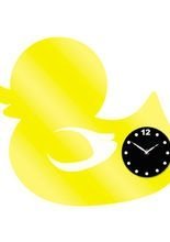 Wanduhr Ente