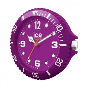 Wanduhr Ice Clock Purple LWFPE