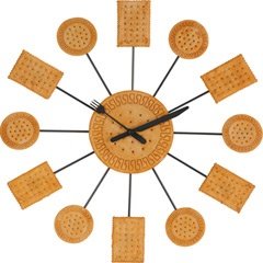 Wanduhr Keks