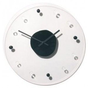 Wanduhr Marble schwarz von Nextime