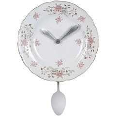 Wanduhr Porzellanteller