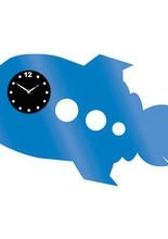 Wanduhr Rakete