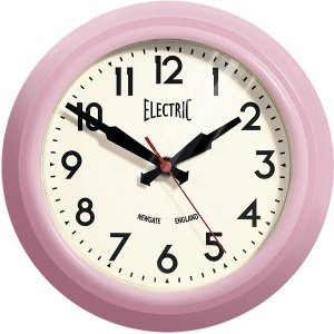 Wanduhr "Small Electric", pink, Newgate