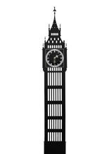 Wanduhr Sticker Big Ben