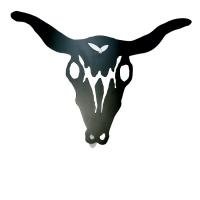 Wanduhr Stier schwarz von Invotis