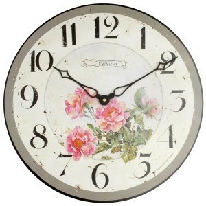 Wanduhr "Wild Roses"