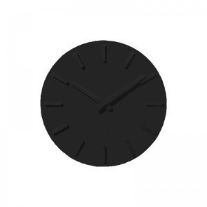 Wanduhr in schwarz von plusminus Zero 