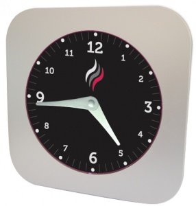 Wanduhr mit Qualm-Alarm