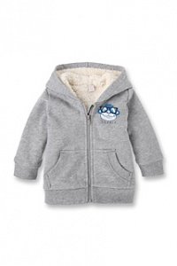 Warmer Baumwoll Sweat Zipp-Hoodie