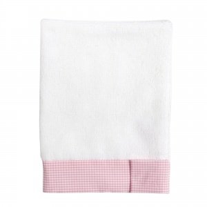 Waschandschuh Vichy rosa