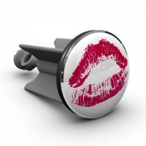 Waschbecken-Stöpsel Plopp Kussmund