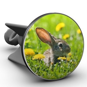 Waschbeckenstöpsel Hase im Gras, das Ori