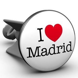 Waschbeckenstöpsel I love Madrid, das Or