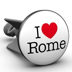 Waschbeckenstöpsel I love Rome, das Orig