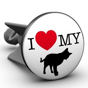 Waschbeckenstöpsel I love my cat, das Or
