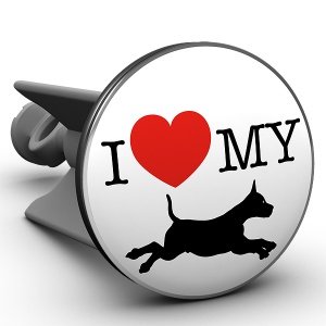 Waschbeckenstöpsel I love my dog, das Or
