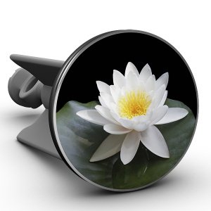 Waschbeckenstöpsel Lotusblüte weiß, das 