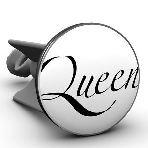 Waschbeckenstöpsel Queen, das Original v