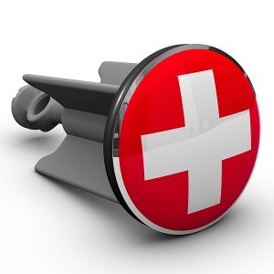 Waschbeckenstöpsel Schweizer Kreuz