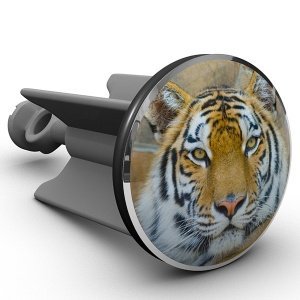 Waschbeckenstöpsel Tigerkopf