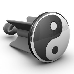 Waschbeckenstöpsel Yin und Yang