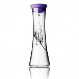 Wasserkaraffe 0,8L mit Deckel violett