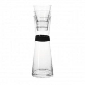 Wasserkaraffe Terrazzo mit 2 Gläser