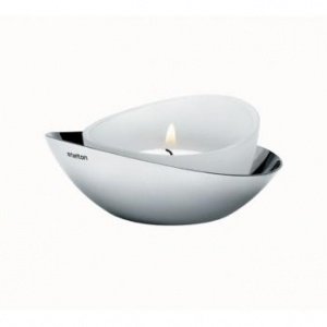 Water-lily Teelichthalter 2 Stck. weiss 