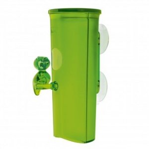 Wattepadspender Florence transparent grü