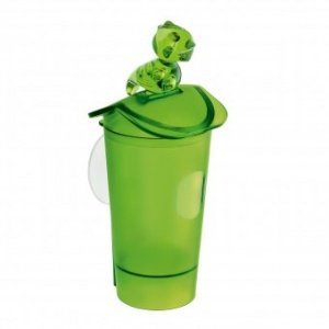 Wattestäbchen-Spender Flori transparent 