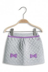 Wattierter Jersey-Rock aus Baumwolle