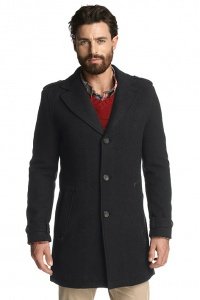 Wattierter Woll-Mix Mantel