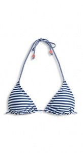 Wattiertes Triangel-Bikini-Top