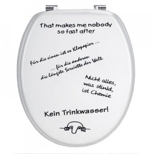 WC Toilettensitz Sprüche
