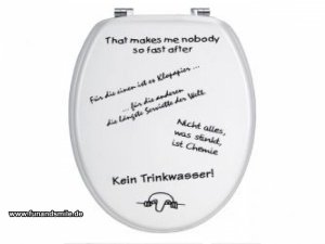 WC Toilettensitz Sprüche