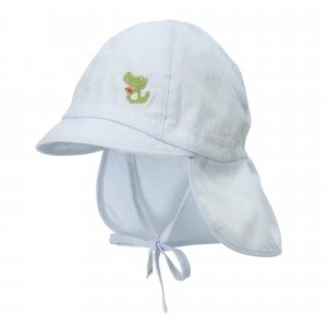 Web-Mütze bleu/Ringel 49