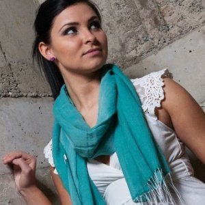 Webschal Silandro Green Aqua