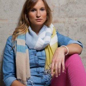 Webschal Tanni Blue Sky