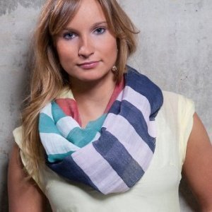 Webschal Tanni Pink Coral