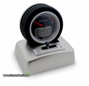 Wecker mit Motorengeräusch und drehendem