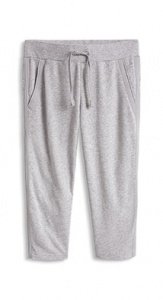 Weiche Baumwoll-Mix Sweat Capri