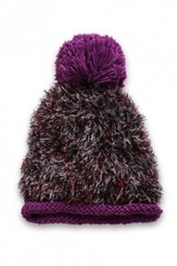 Weiche Strickmütze mit Pompon